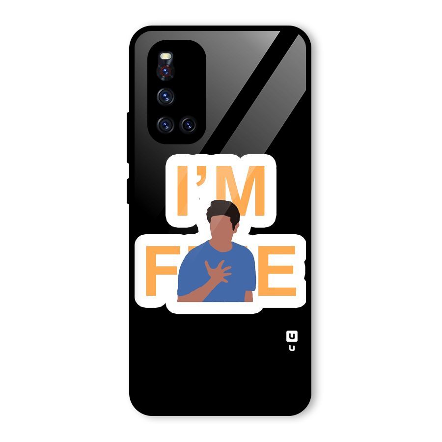 Ross is Fine Glass Back Case for Vivo V19