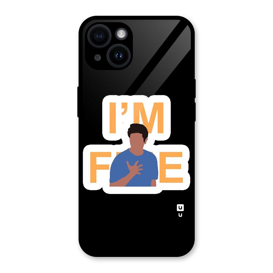 Ross is Fine Glass Back Case for iPhone 14