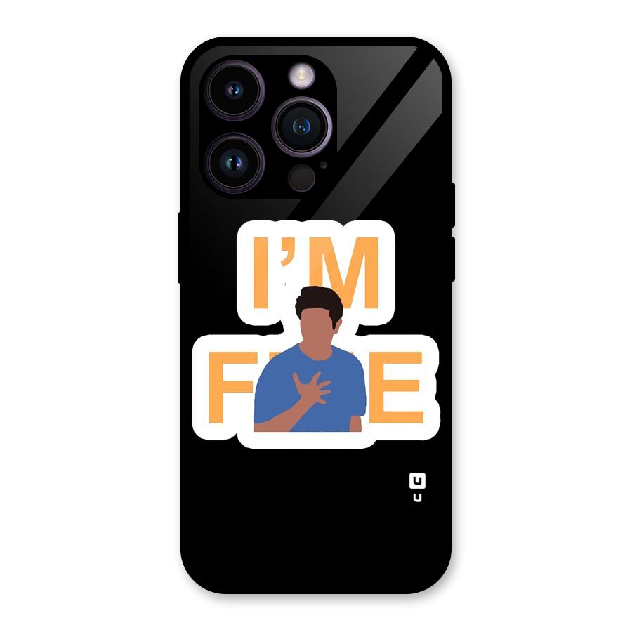 Ross is Fine Glass Back Case for iPhone 14 Pro