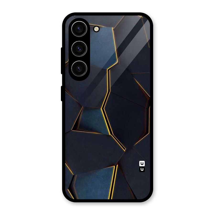 Royal Abstract Glass Back Case for Galaxy S23