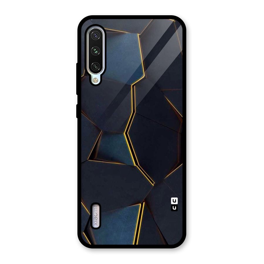 Royal Abstract Glass Back Case for Mi A3