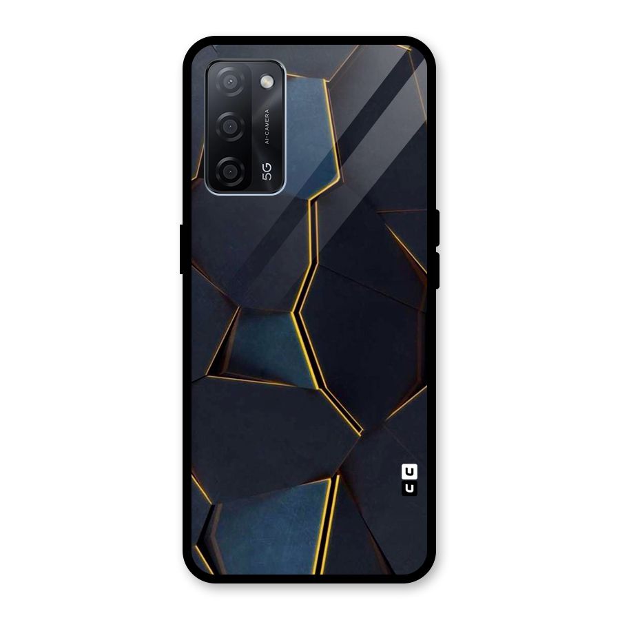 Royal Abstract Glass Back Case for Oppo A53s 5G