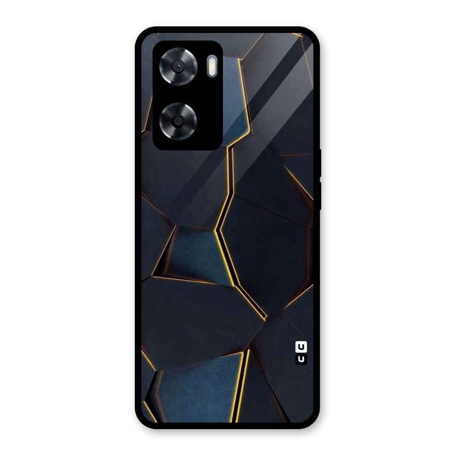 Royal Abstract Glass Back Case for Oppo A57 2022