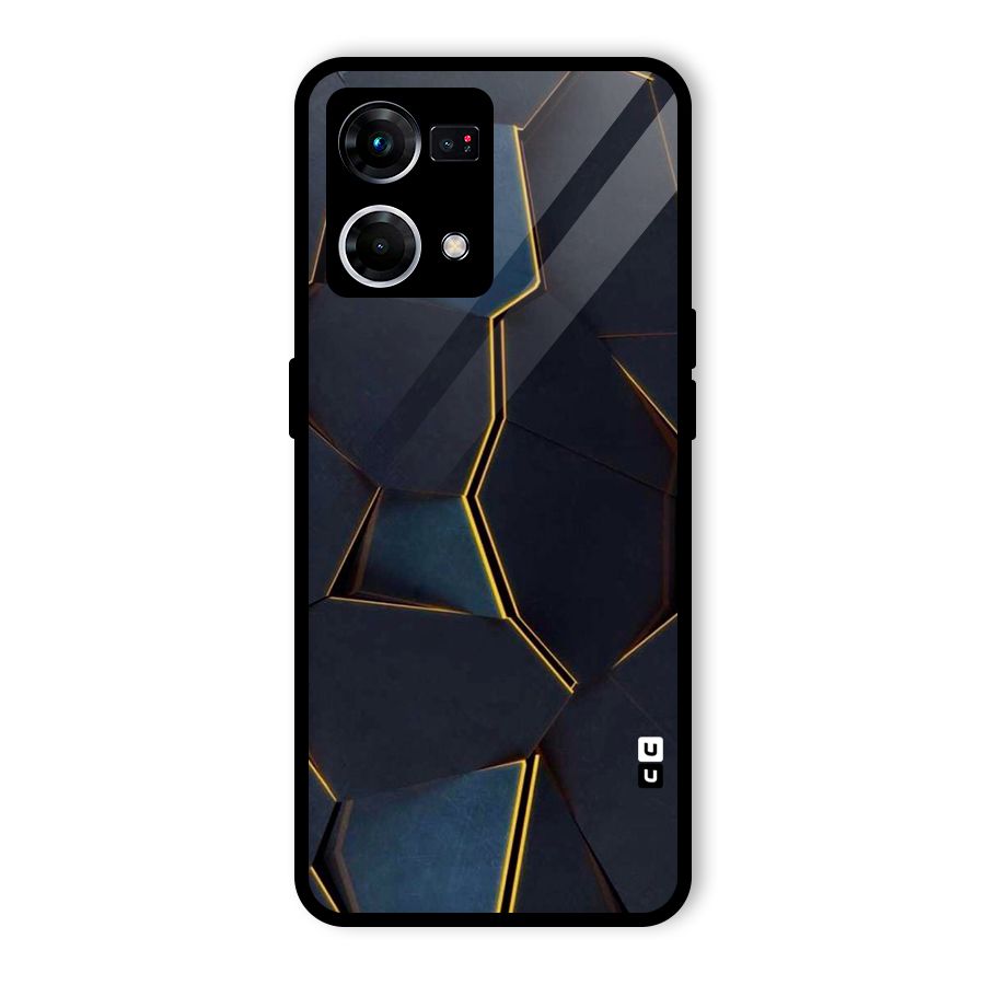 Royal Abstract Glass Back Case for Oppo F21 Pro 5G