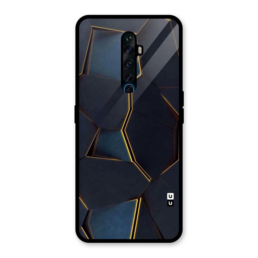 Royal Abstract Glass Back Case for Oppo Reno2 F