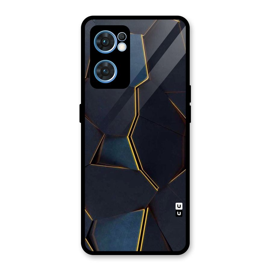 Royal Abstract Glass Back Case for Oppo Reno7 5G