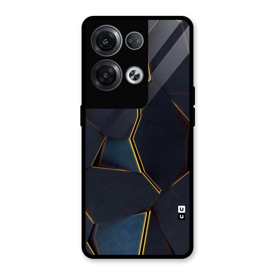 Royal Abstract Glass Back Case for Oppo Reno8 Pro 5G