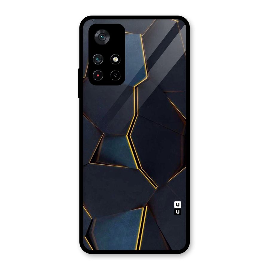 Royal Abstract Glass Back Case for Poco M4 Pro 5G