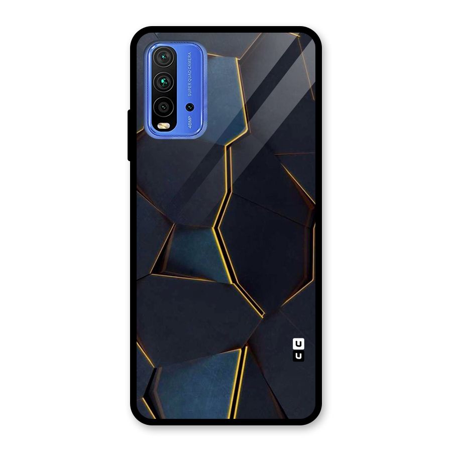 Royal Abstract Glass Back Case for Redmi 9 Power