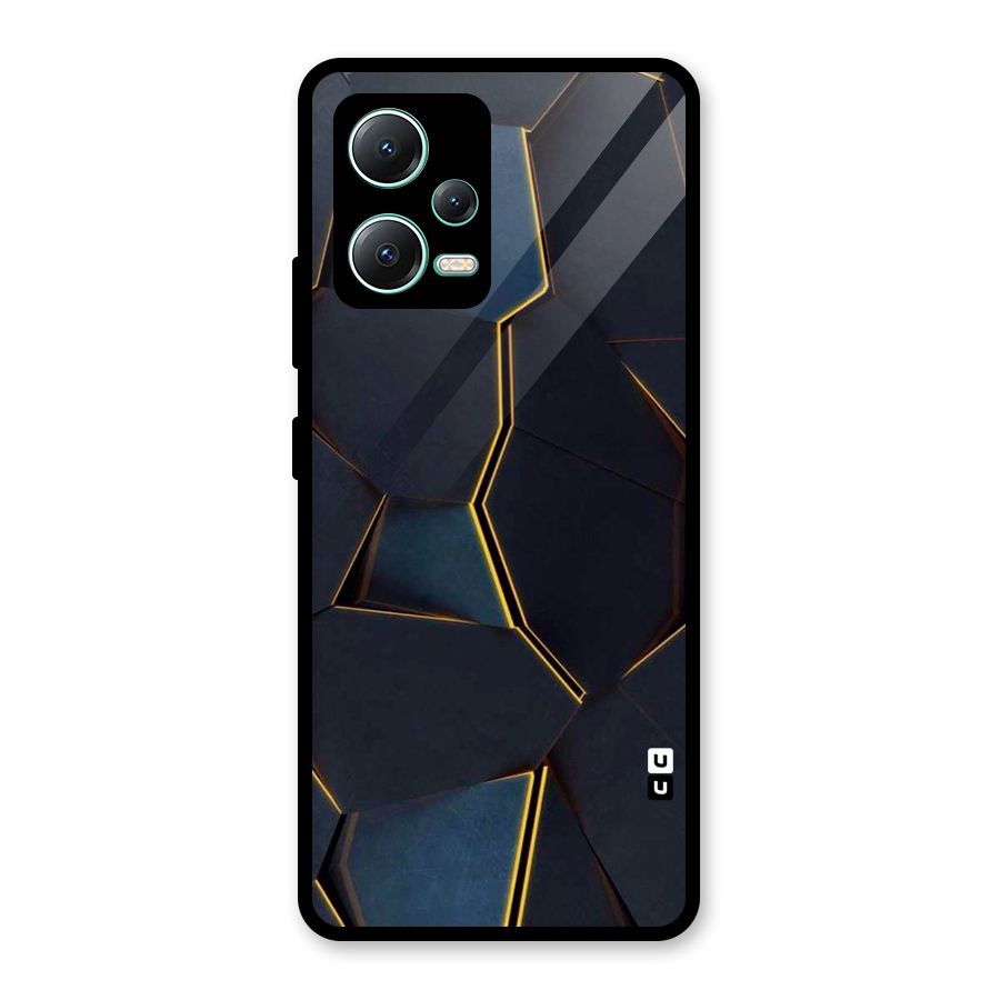 Royal Abstract Glass Back Case for Redmi Note 12 5G