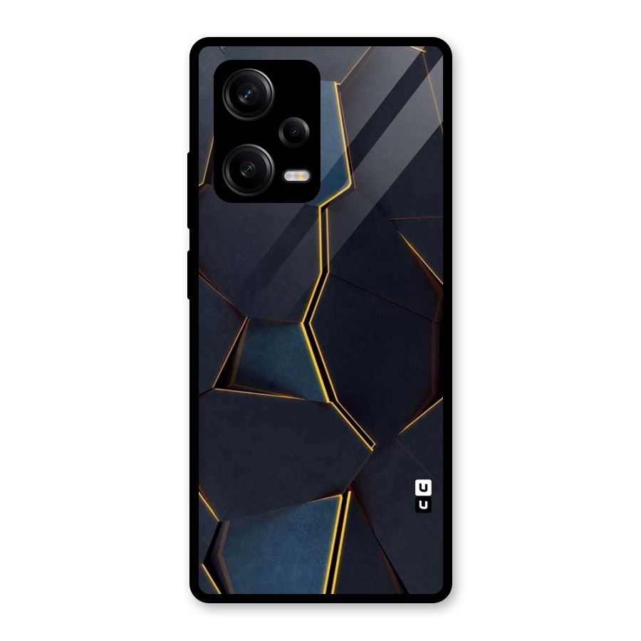 Royal Abstract Glass Back Case for Redmi Note 12 Pro