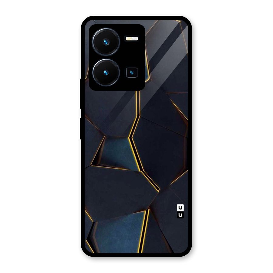 Royal Abstract Glass Back Case for Vivo Y35