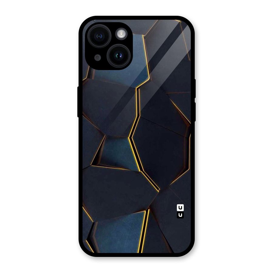 Royal Abstract Glass Back Case for iPhone 14