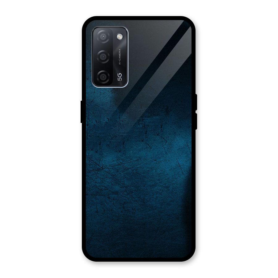 Royal Blue Glass Back Case for Oppo A53s 5G