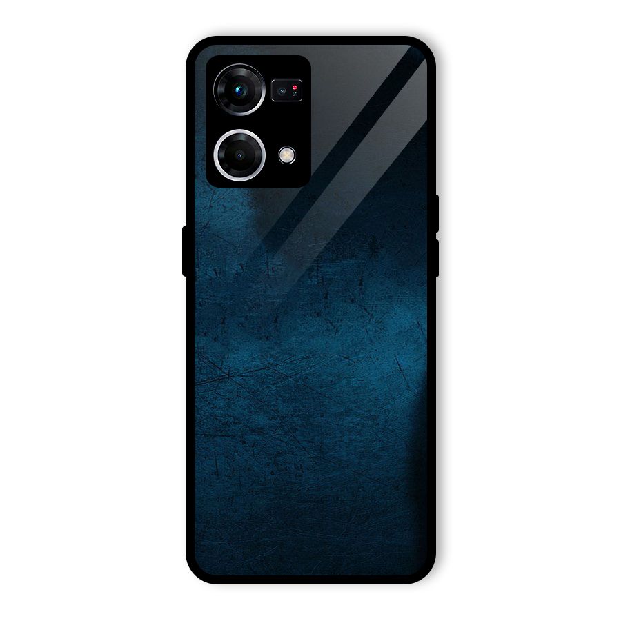 Royal Blue Glass Back Case for Oppo F21 Pro 5G