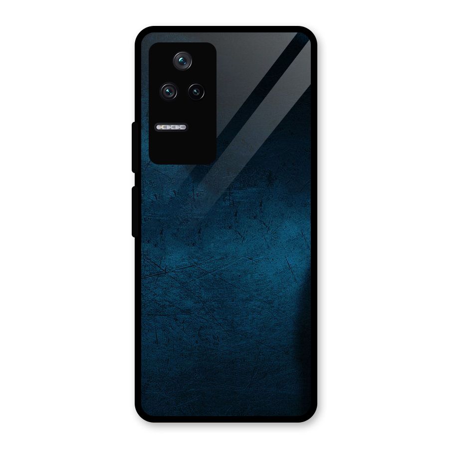 Royal Blue Glass Back Case for Poco F4 5G