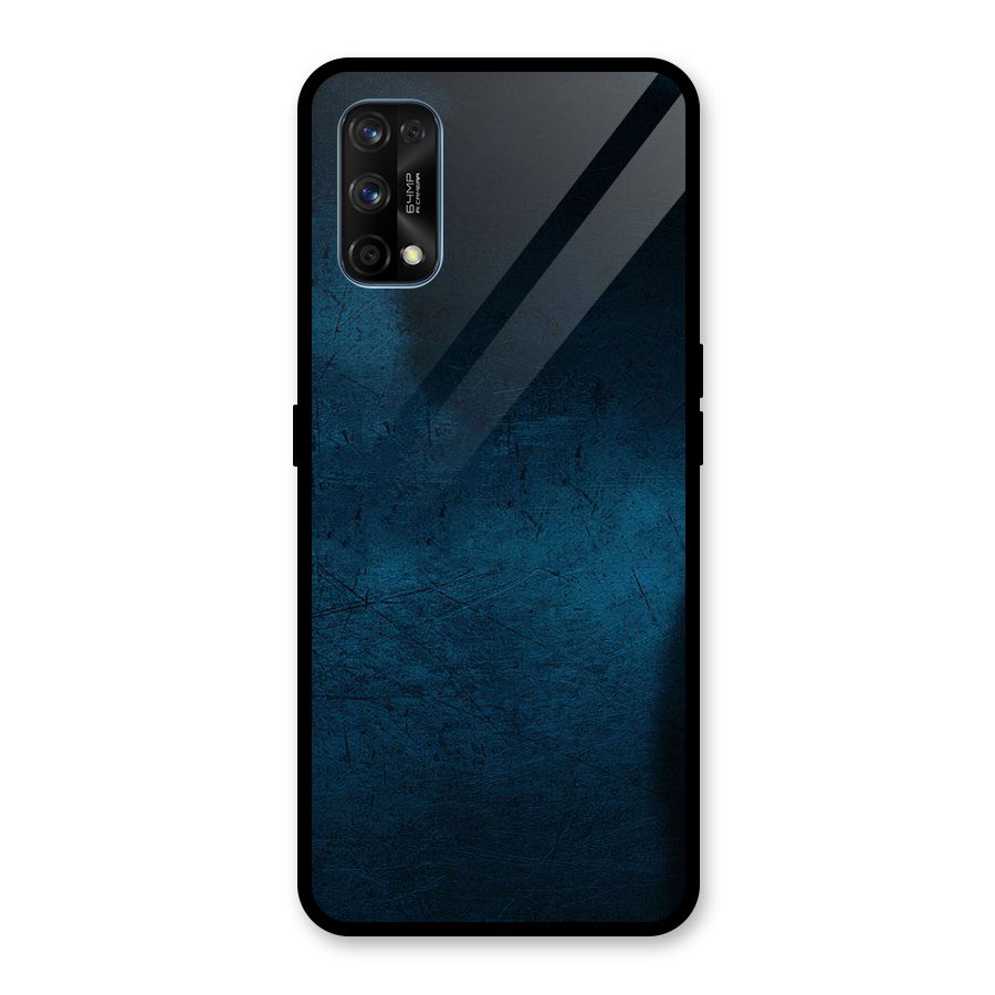 Royal Blue Glass Back Case for Realme 7 Pro