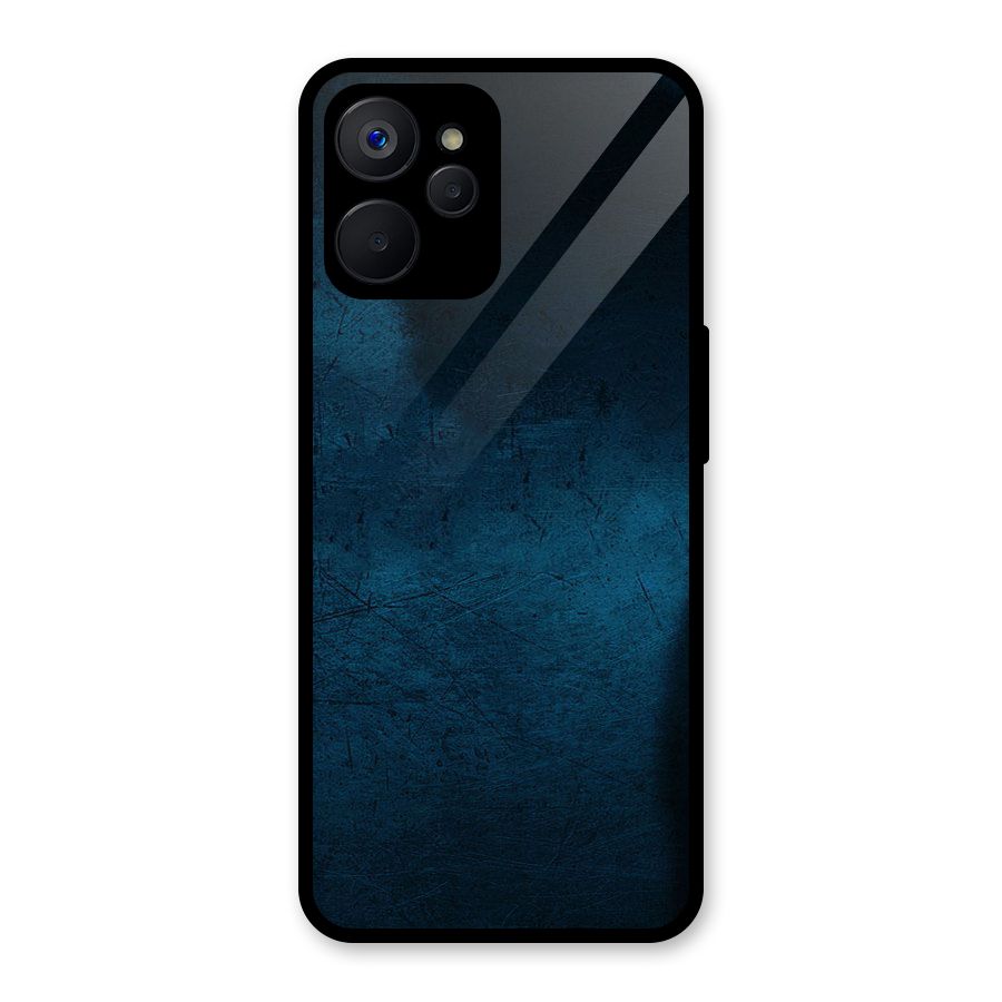 Royal Blue Glass Back Case for Realme 9i 5G