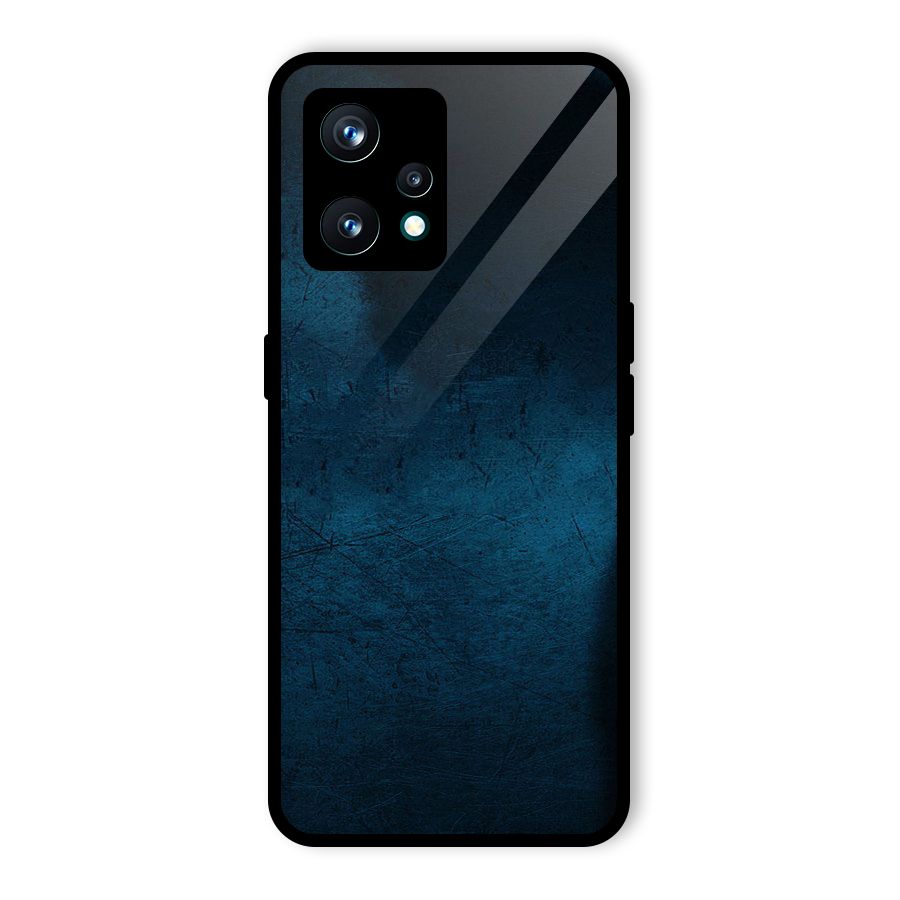 Royal Blue Glass Back Case for Realme Narzo 50 Pro