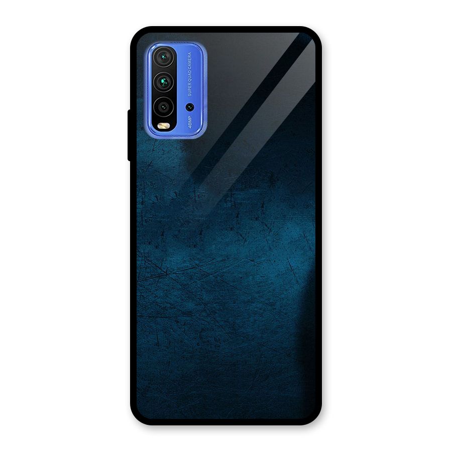 Royal Blue Glass Back Case for Redmi 9 Power