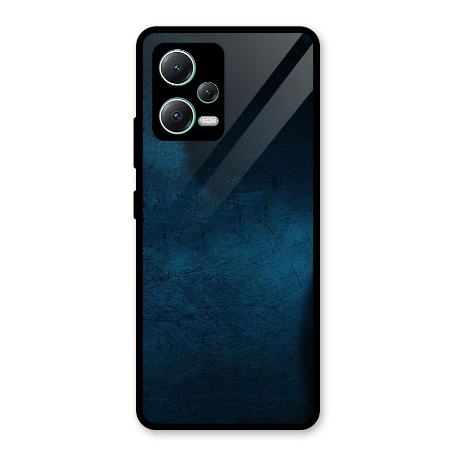 Royal Blue Glass Back Case for Redmi Note 12 5G