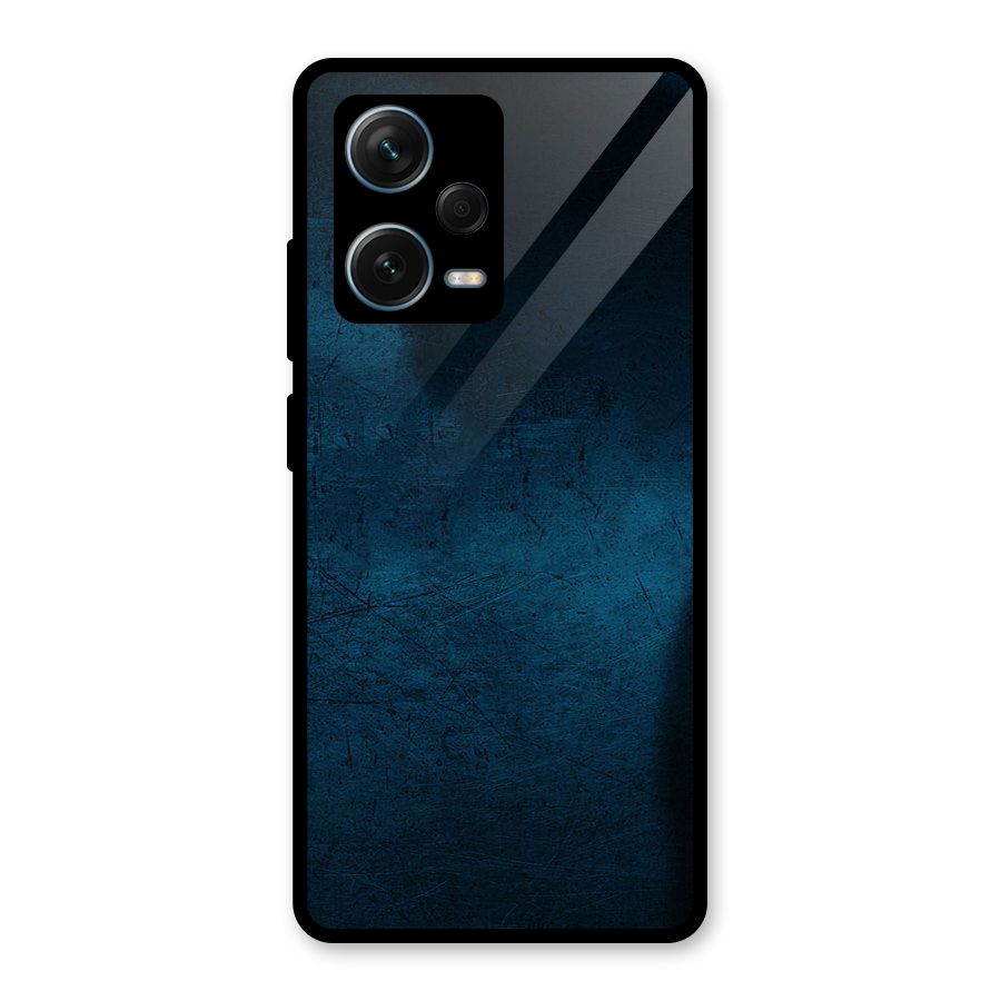 Royal Blue Glass Back Case for Redmi Note 12 Pro Plus 5G