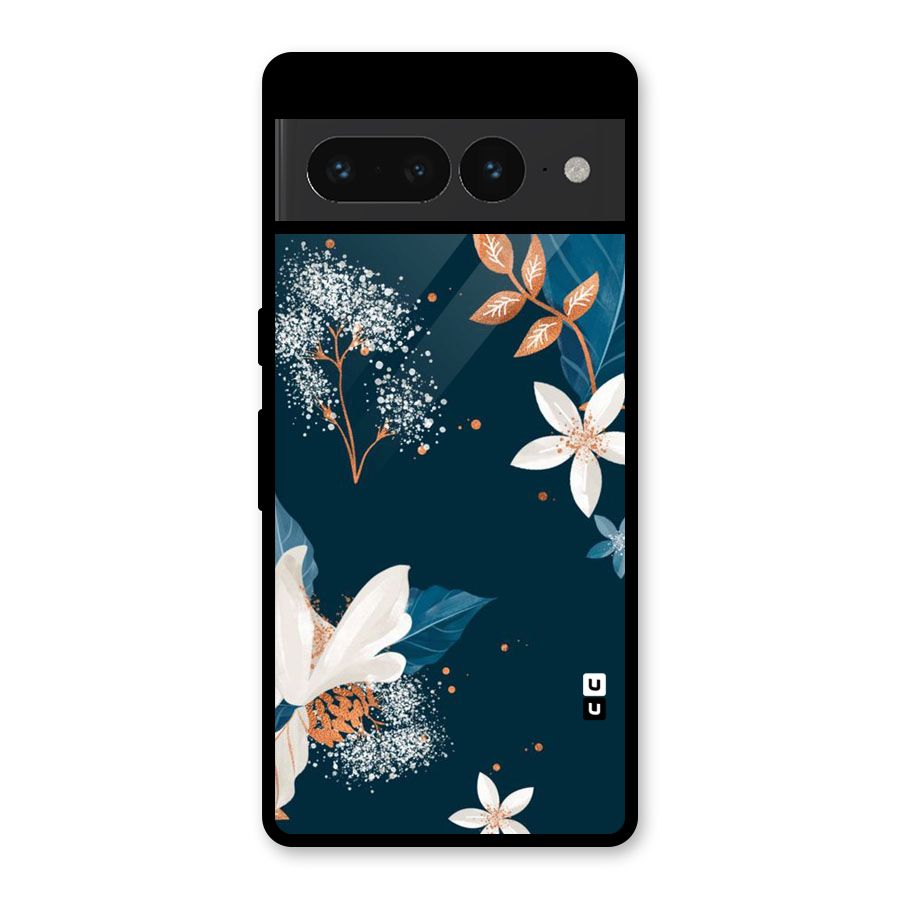 Royal Floral Glass Back Case for Google Pixel 7 Pro