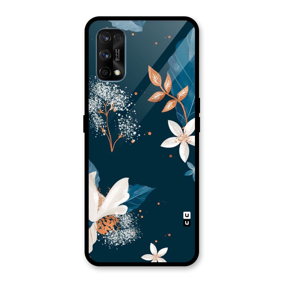 Royal Floral Glass Back Case for Realme 7 Pro