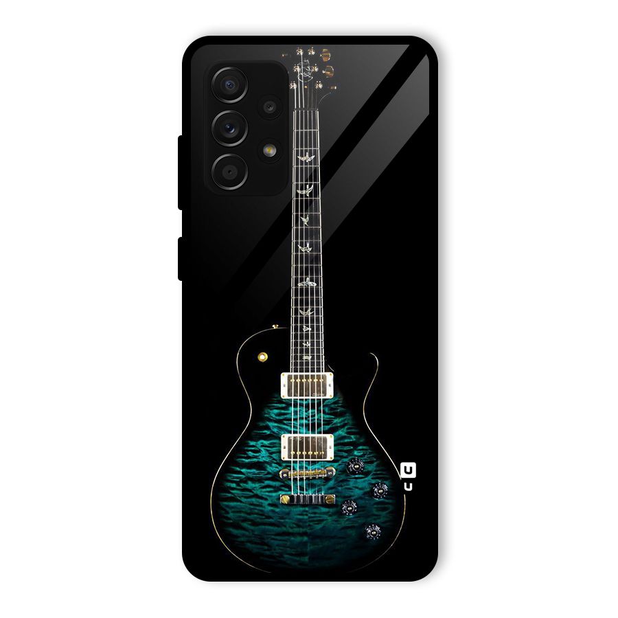 Royal Green Guitar Glass Back Case for Galaxy A53 5G
