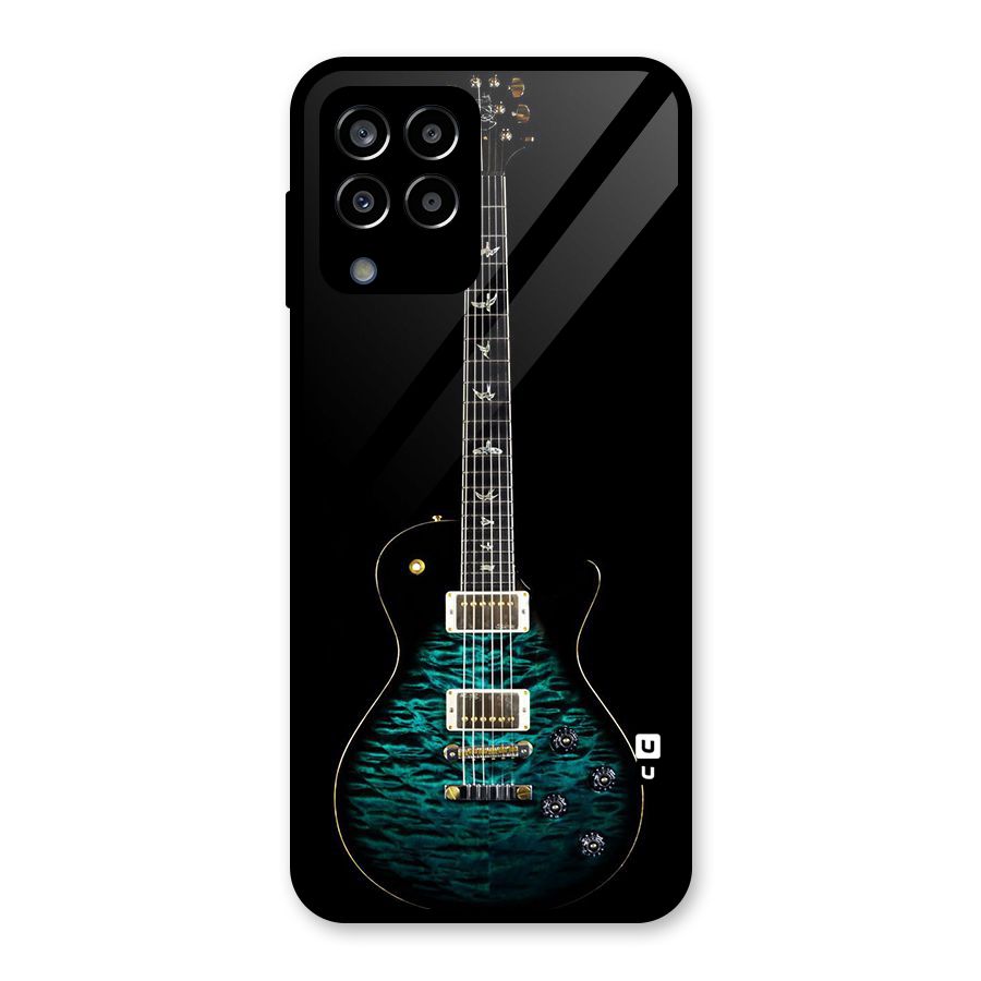 Royal Green Guitar Glass Back Case for Galaxy M33