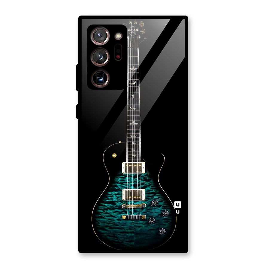 Royal Green Guitar Glass Back Case for Galaxy Note 20 Ultra 5G
