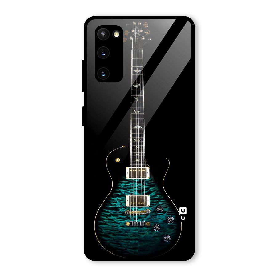 Royal Green Guitar Glass Back Case for Galaxy S20 FE 5G
