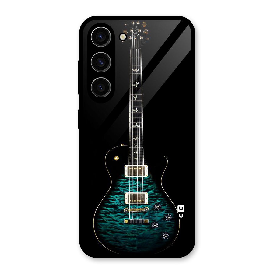 Royal Green Guitar Glass Back Case for Galaxy S23