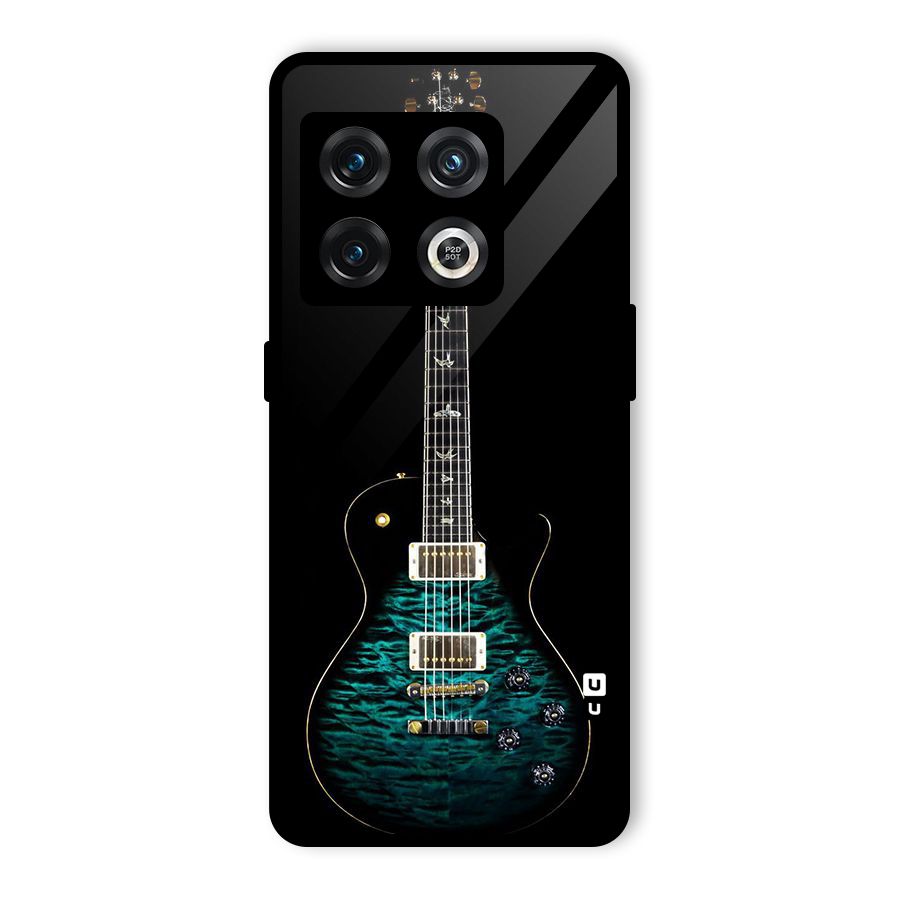 Royal Green Guitar Glass Back Case for OnePlus 10 Pro 5G