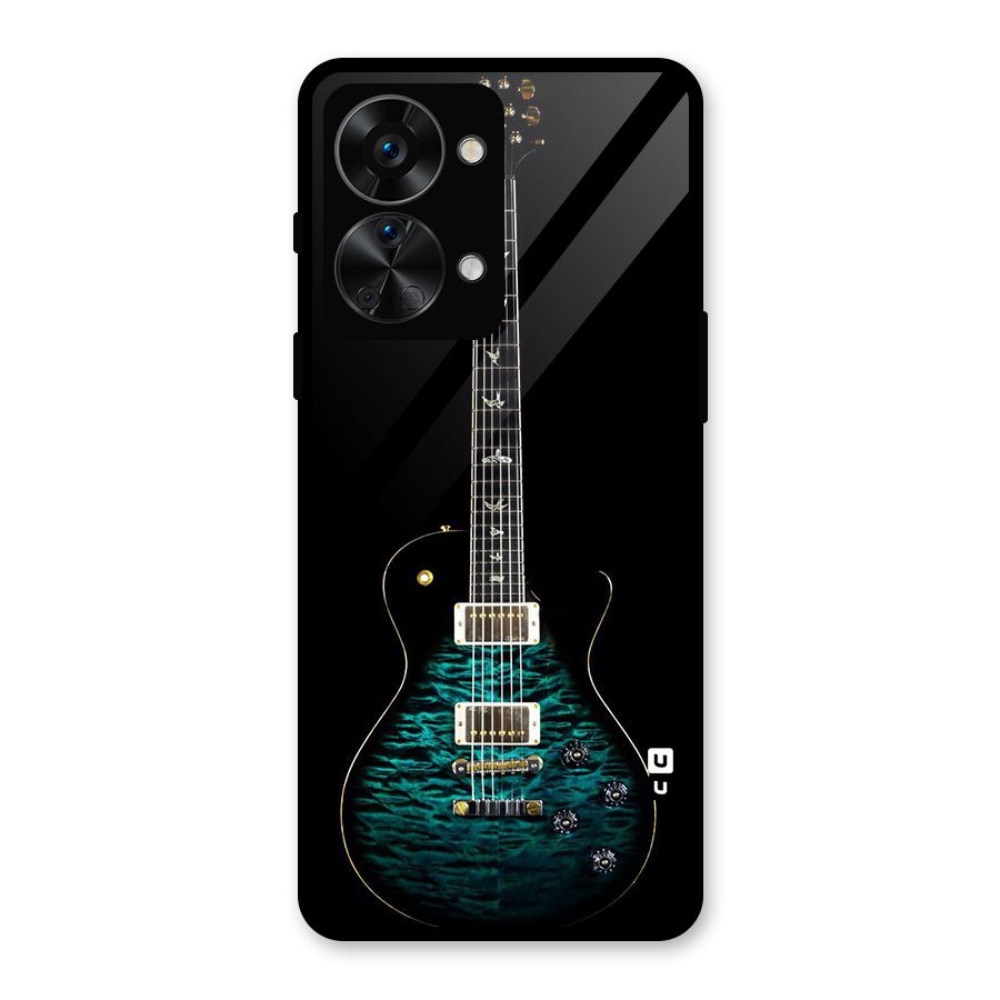 Royal Green Guitar Glass Back Case for OnePlus Nord 2T