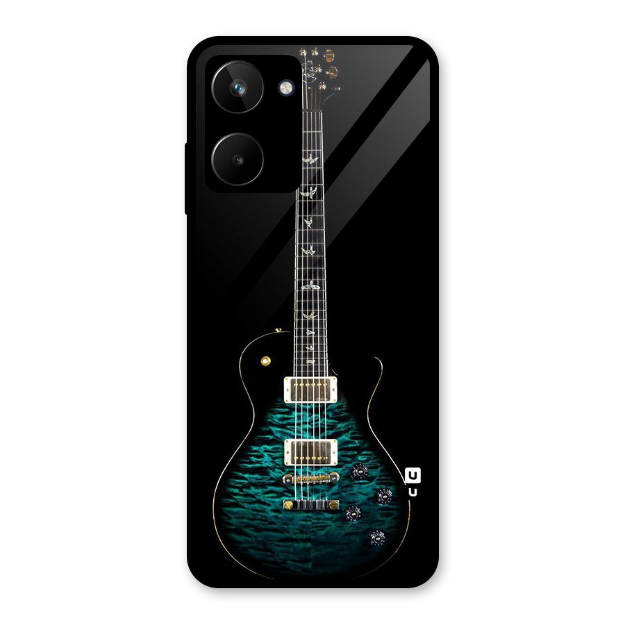 Royal Green Guitar Glass Back Case for Realme 10