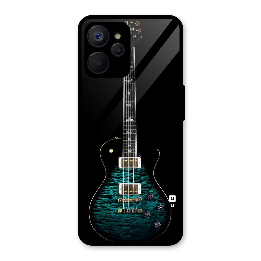 Royal Green Guitar Glass Back Case for Realme 9i 5G