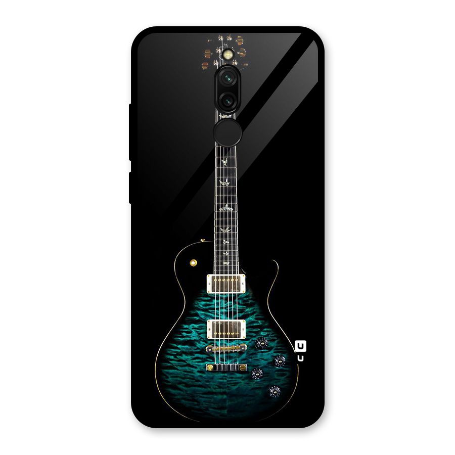 Royal Green Guitar Glass Back Case for Redmi 8