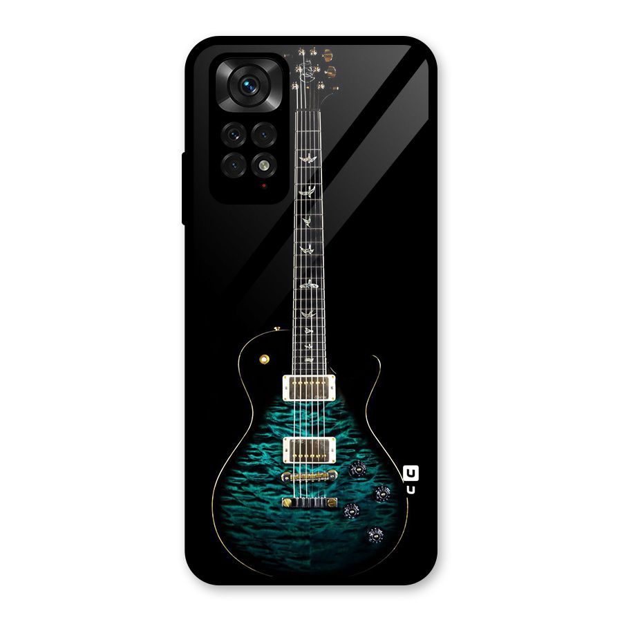 Royal Green Guitar Glass Back Case for Redmi Note 11