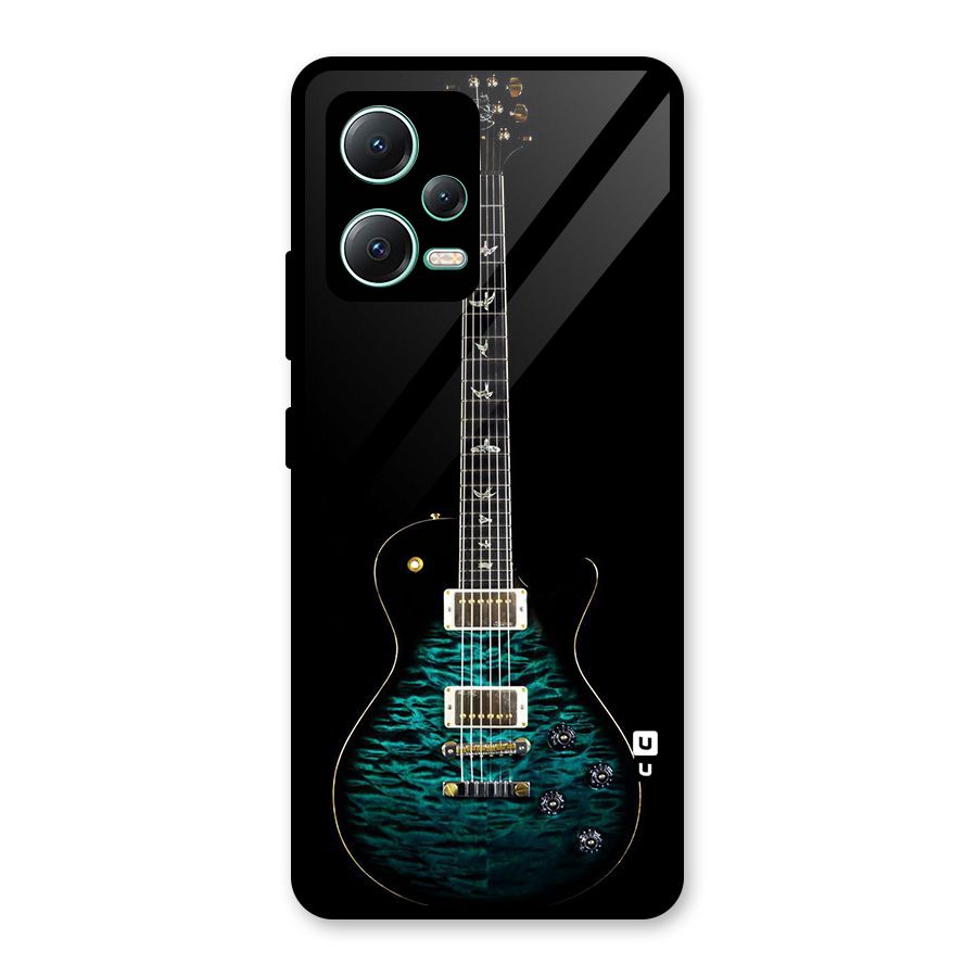 Royal Green Guitar Glass Back Case for Redmi Note 12 5G