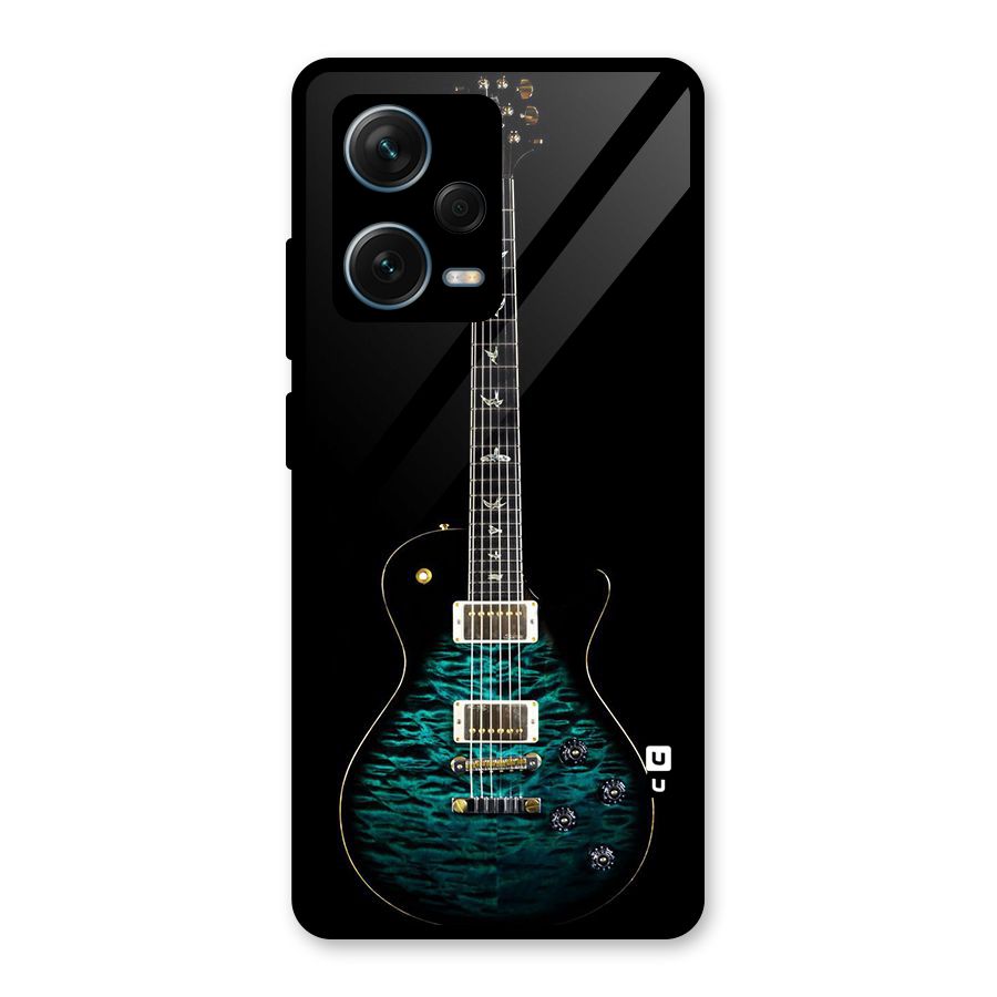 Royal Green Guitar Glass Back Case for Redmi Note 12 Pro Plus 5G