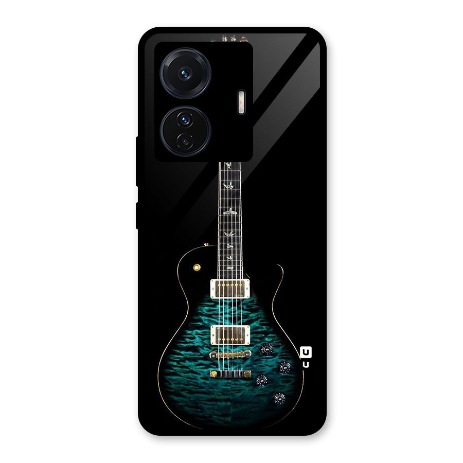Royal Green Guitar Glass Back Case for Vivo T1 Pro