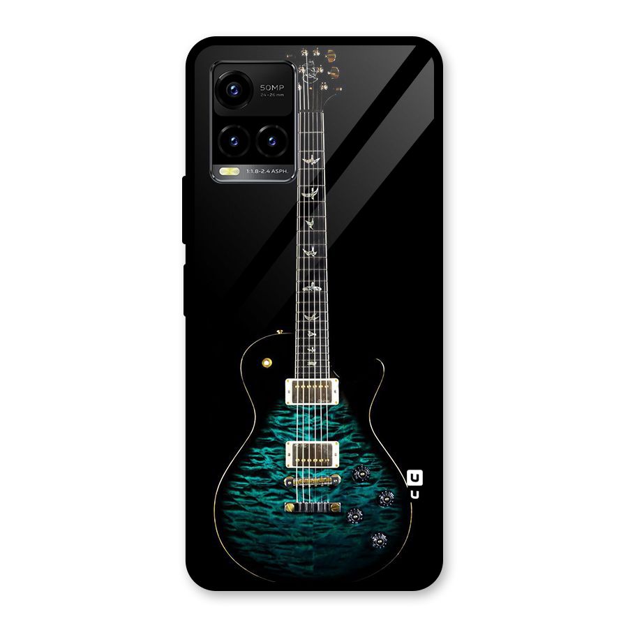 Royal Green Guitar Glass Back Case for Vivo Y21A