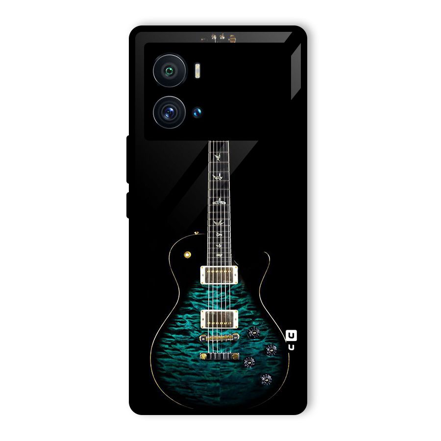 Royal Green Guitar Glass Back Case for Vivo iQOO 9 Pro