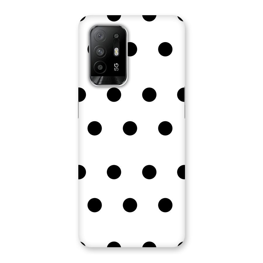 Royal Polka Dots Back Case for Oppo F19 Pro Plus 5G