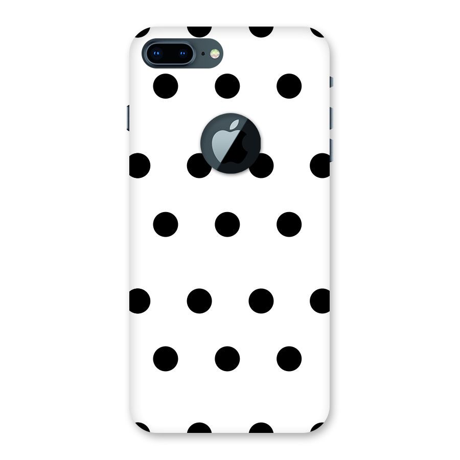 Royal Polka Dots Back Case for iPhone 7 Plus Logo Cut