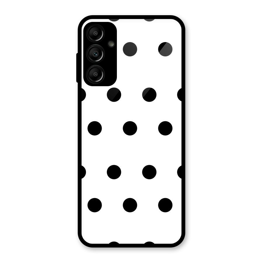 Royal Polka Dots Glass Back Case for Galaxy A14 5G
