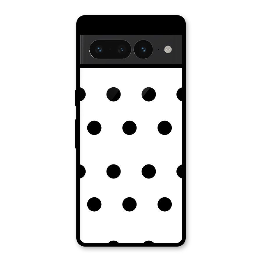 Royal Polka Dots Glass Back Case for Google Pixel 7 Pro