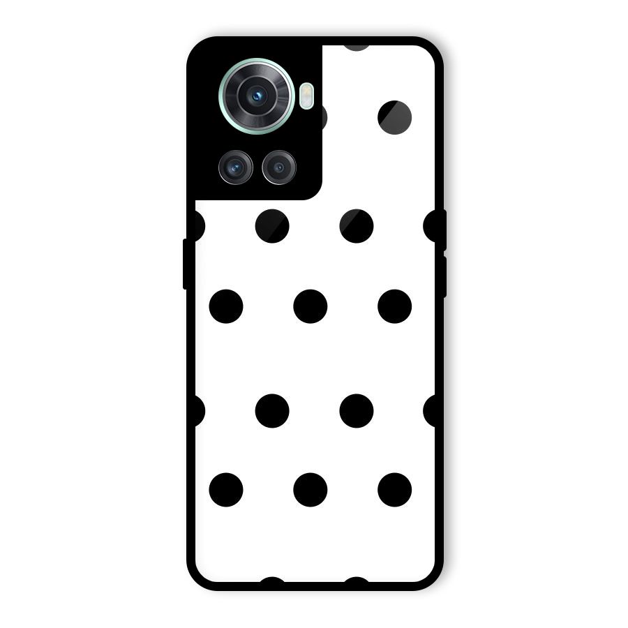 Royal Polka Dots Glass Back Case for OnePlus 10R