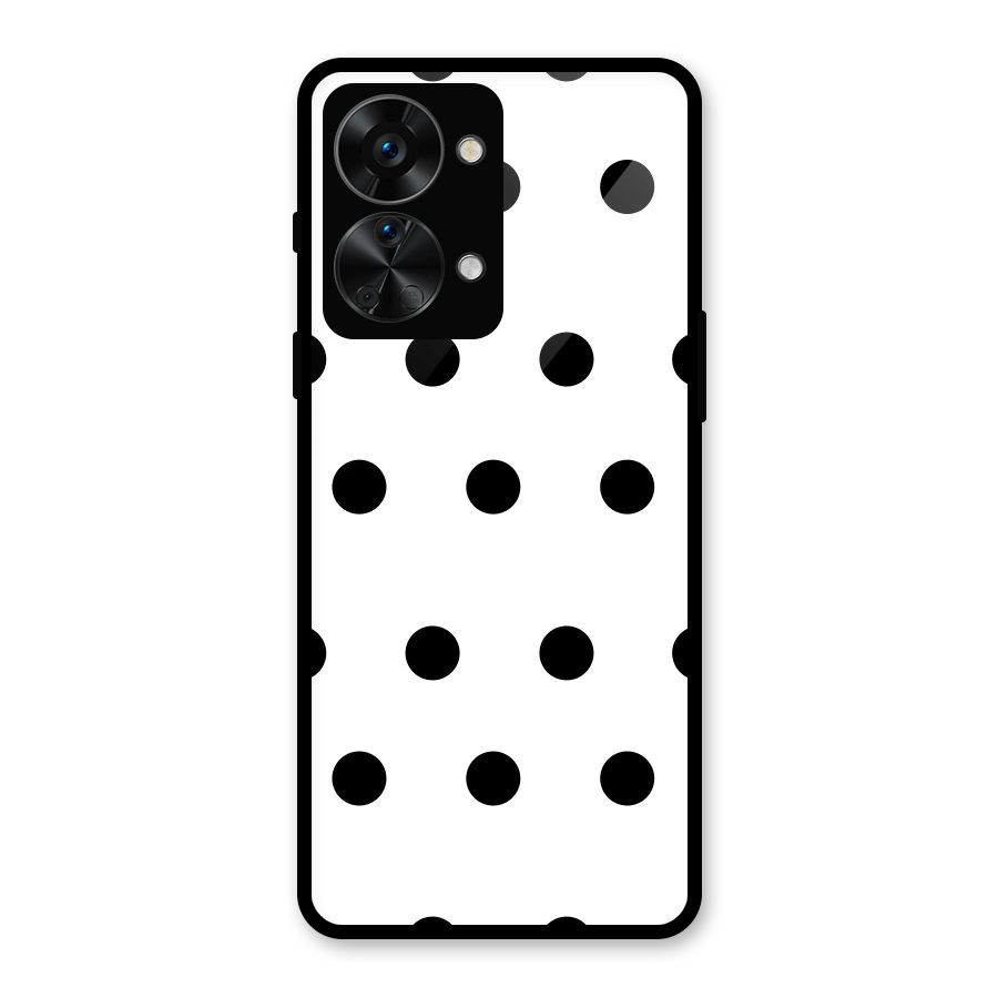 Royal Polka Dots Glass Back Case for OnePlus Nord 2T